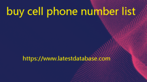 buy cell phone number list