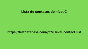 Lista de contatos de nível C